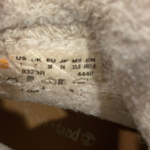 TIMBERLAND® WATERPROOF women’s teddy fleece fold down BOOTS size 7 - Picture 8 of 11